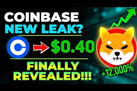 SHIBA INU COIN NEWS TODAY – COINBASE JUST CONFIRMED SHIB WILL REACH $0.40 – PRICE..