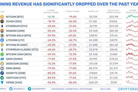 Dogecoin Mining Revenue Massively Fell In Past 12 Months