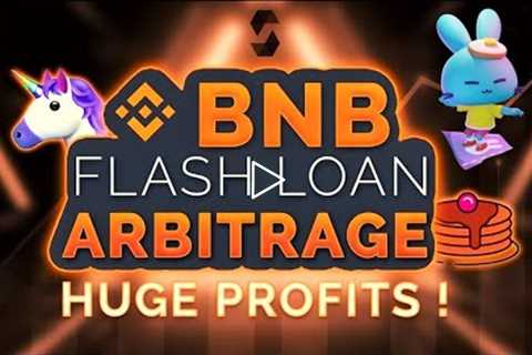 Earn crypto with BNB BSC using AAVE Flash loans arbitrage 2022