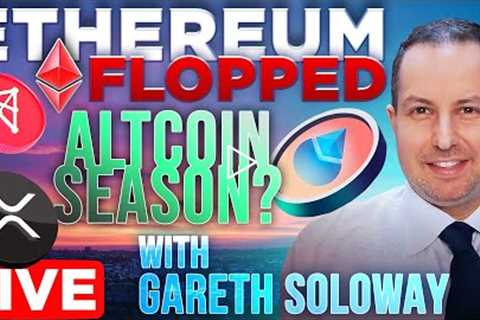 Ethereum Price Flop + Altcoin Season Now? w/ Gareth Soloway