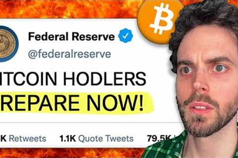 CRYPTO HODLERS: I URGE YOU TO PREPARE NOW.. BEFORE FED MEETING ON FEBRUARY 1ST