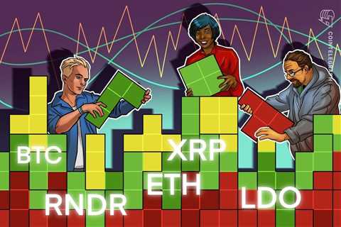 A sideways Bitcoin price could lead to breakouts in ETH, XRP, LDO and RNDR