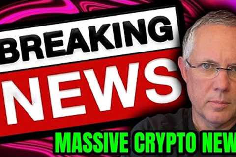 BREAKING CRYPTO NEWS! THIS IS WHY CRYPTO IS MOVING DOWN!